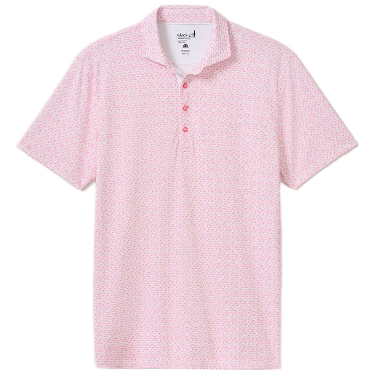 Johnnie-O Men's Azalea Flock Yeah Performance Mesh Polo