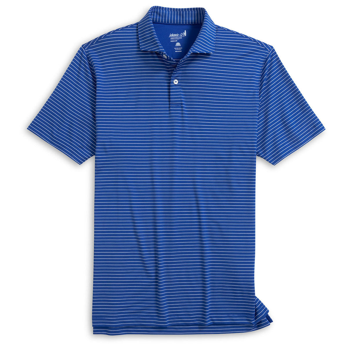 Johnnie-O Men's Royal 2 Beau Stripe Performance Jersey Polo