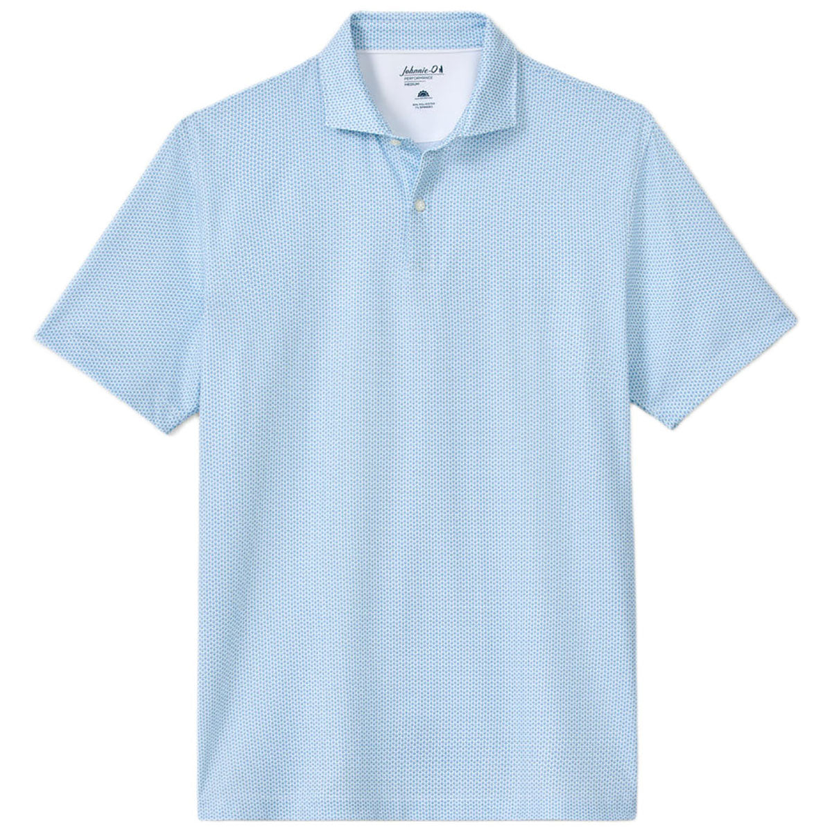 Johnnie-O Men's Cabana Blue Darts Performance Jersey Polo