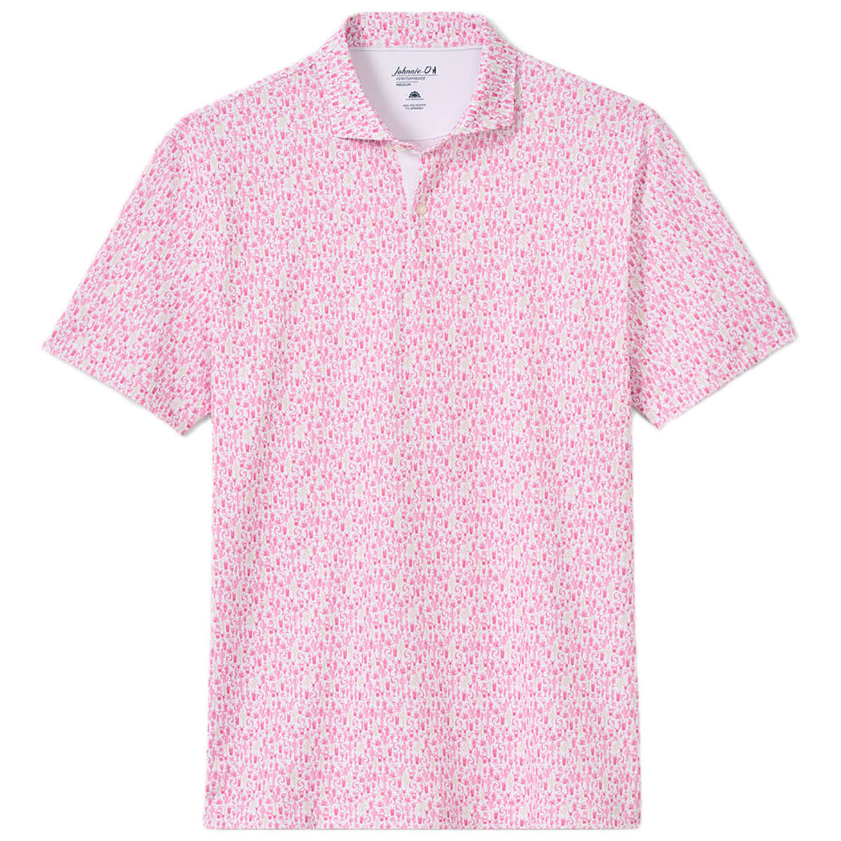 Johnnie-O Men's Palm Beach Zona Drinks Performance Mesh Polo