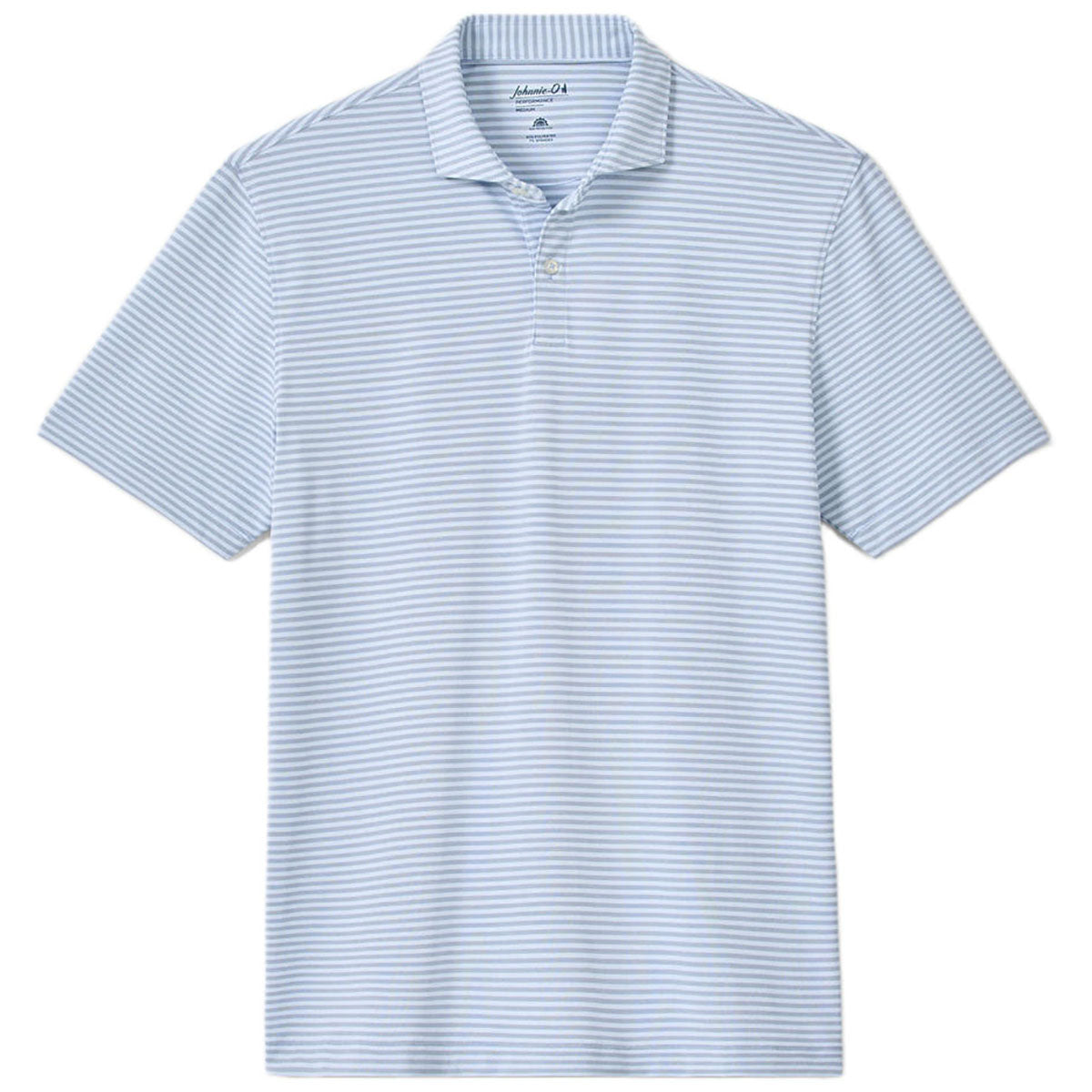 Johnnie-O Men's Carbon Kona Cruz Stripe Performance Mesh Polo