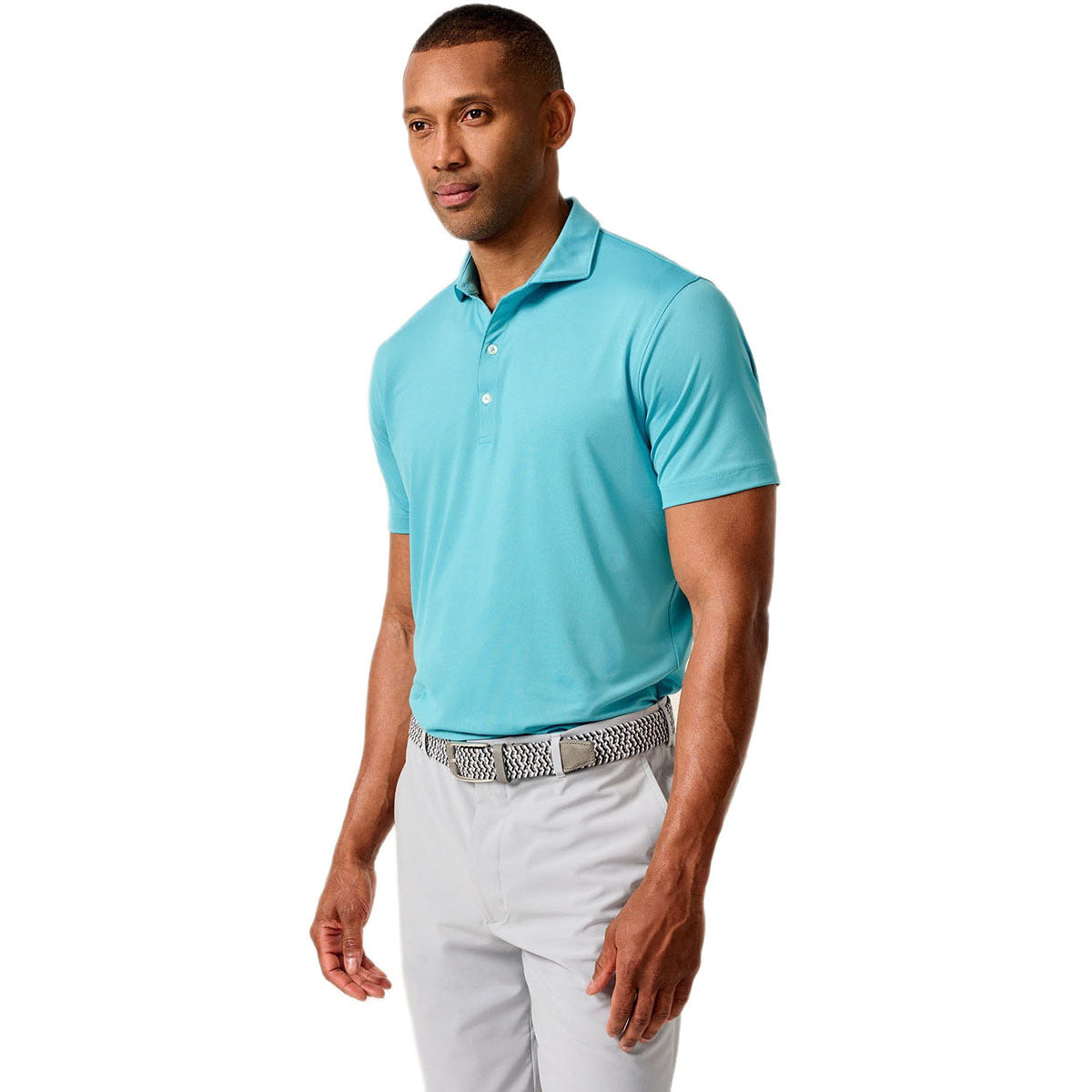 Johnnie-O Men's Haze Birdie Solid Jersey Performance Polo