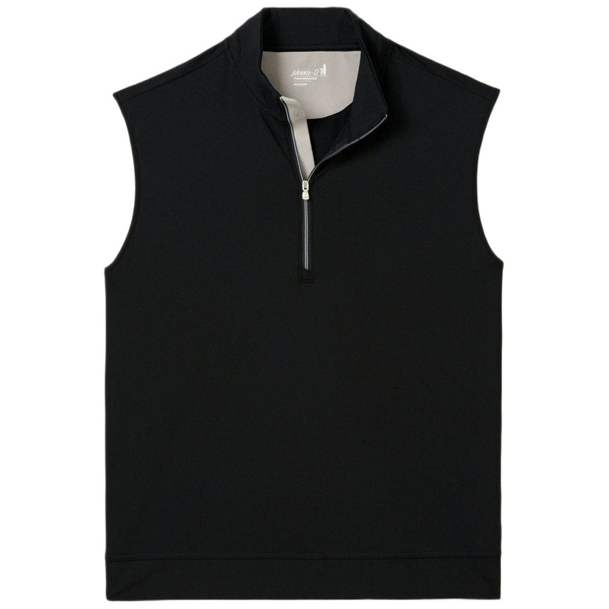 Johnnie-O Men's Black Torque 1/4 Zip Performance Vest