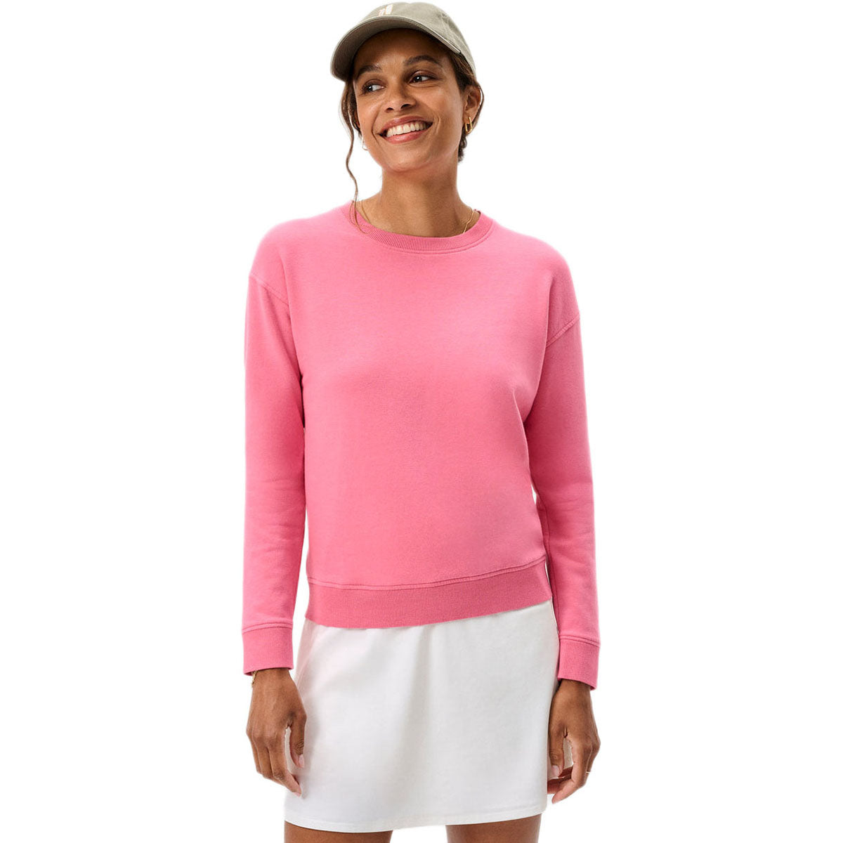 Johnnie-O Women's Chateau Rose Penny Crewneck Sweatshirt