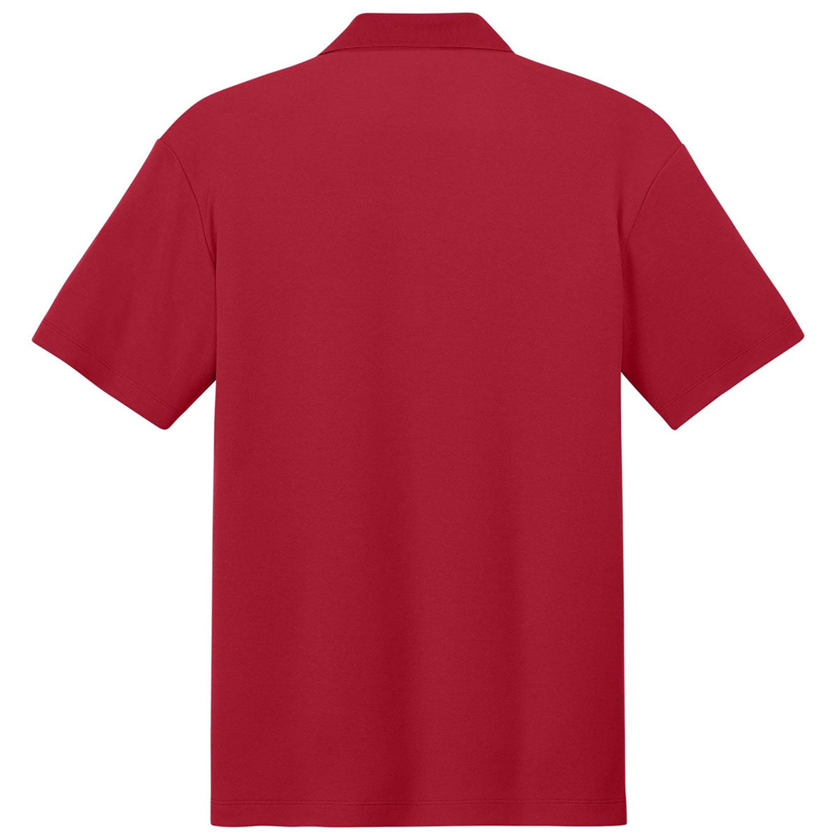 Port Authority Men's Rich Red Plaited Pique Polo