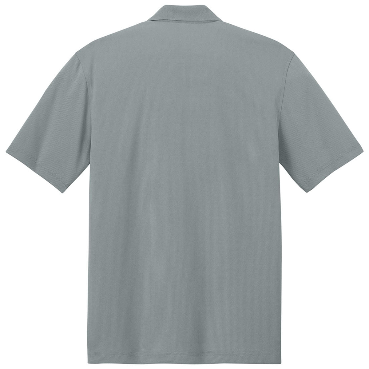 Port Authority Men's Light Sterling Grey Dry Zone Stain-Release Grid Polo