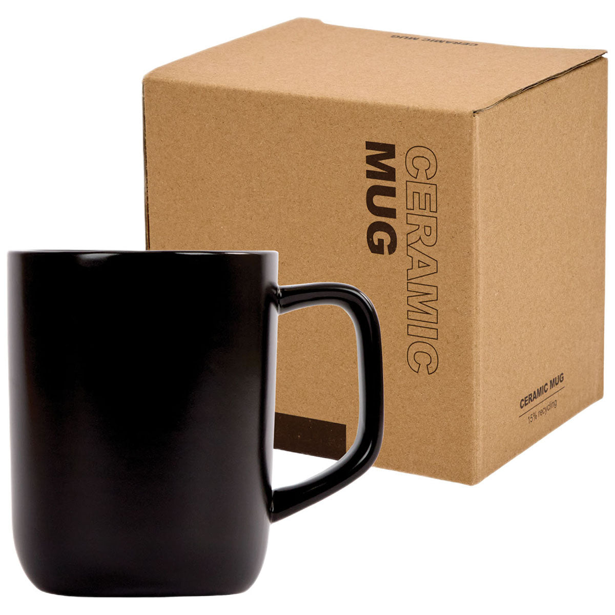 Logomark Black Lisbon 18 oz. Recycled Ceramic Mug