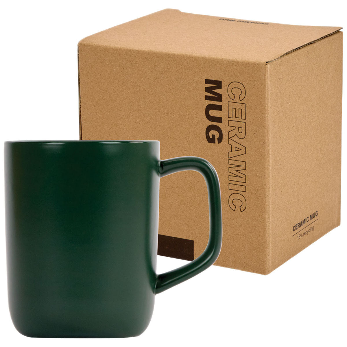 Logomark Green Lisbon 18 oz. Recycled Ceramic Mug