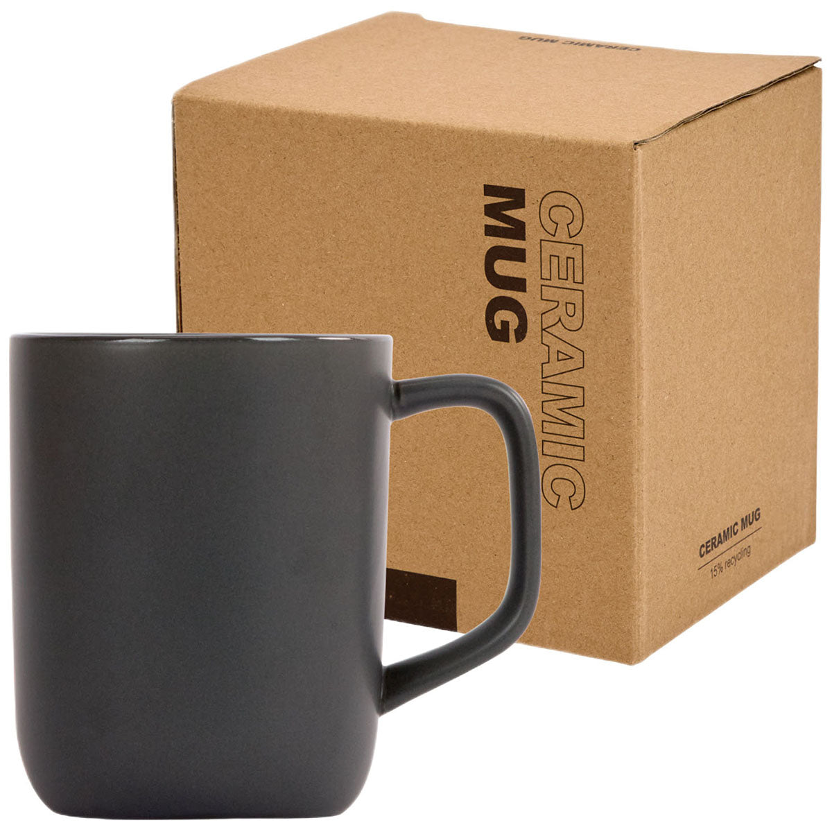 Logomark Grey Lisbon 18 oz. Recycled Ceramic Mug