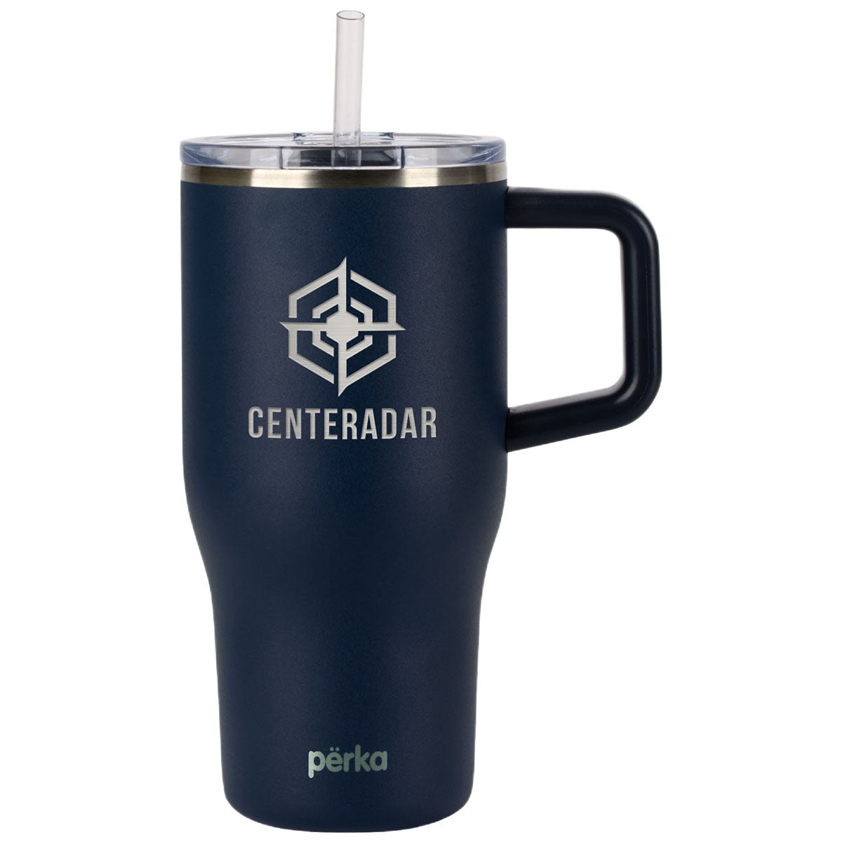 Perka Navy Myrton 20 oz. Double Wall, Recycled Stainless Steel Travel Mug