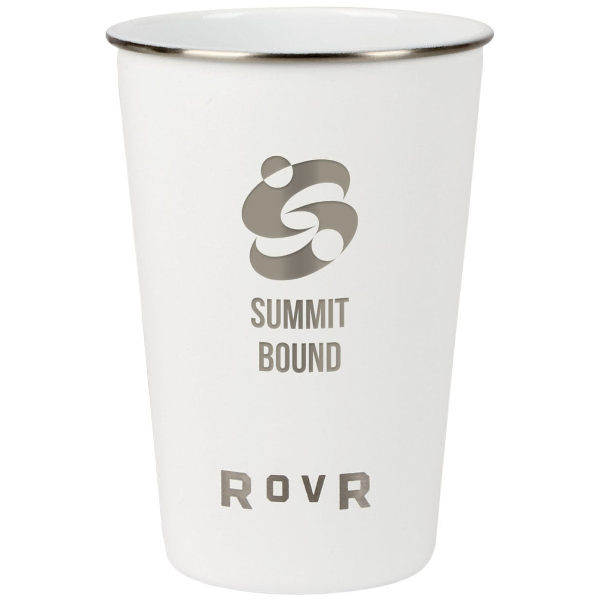 RovR White Pack of 4, 16 oz. Single Wall Beer Pints