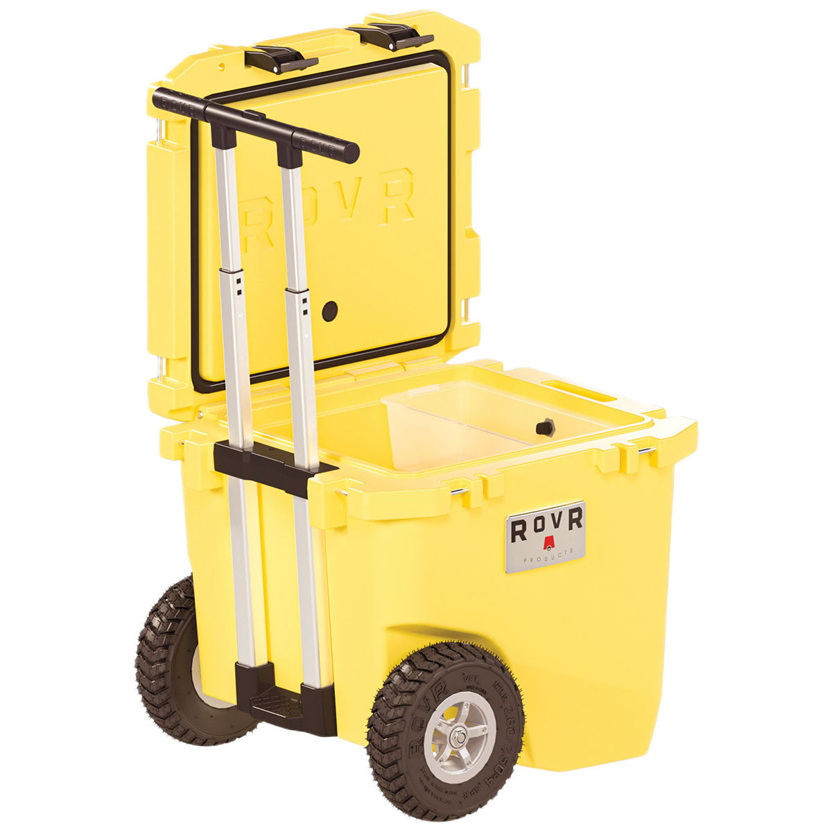 RovR Yellow RollR 45qt Wheeled Hard Cooler