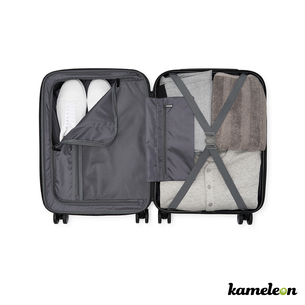 Kameleon White Customizable Carry-on Luggage