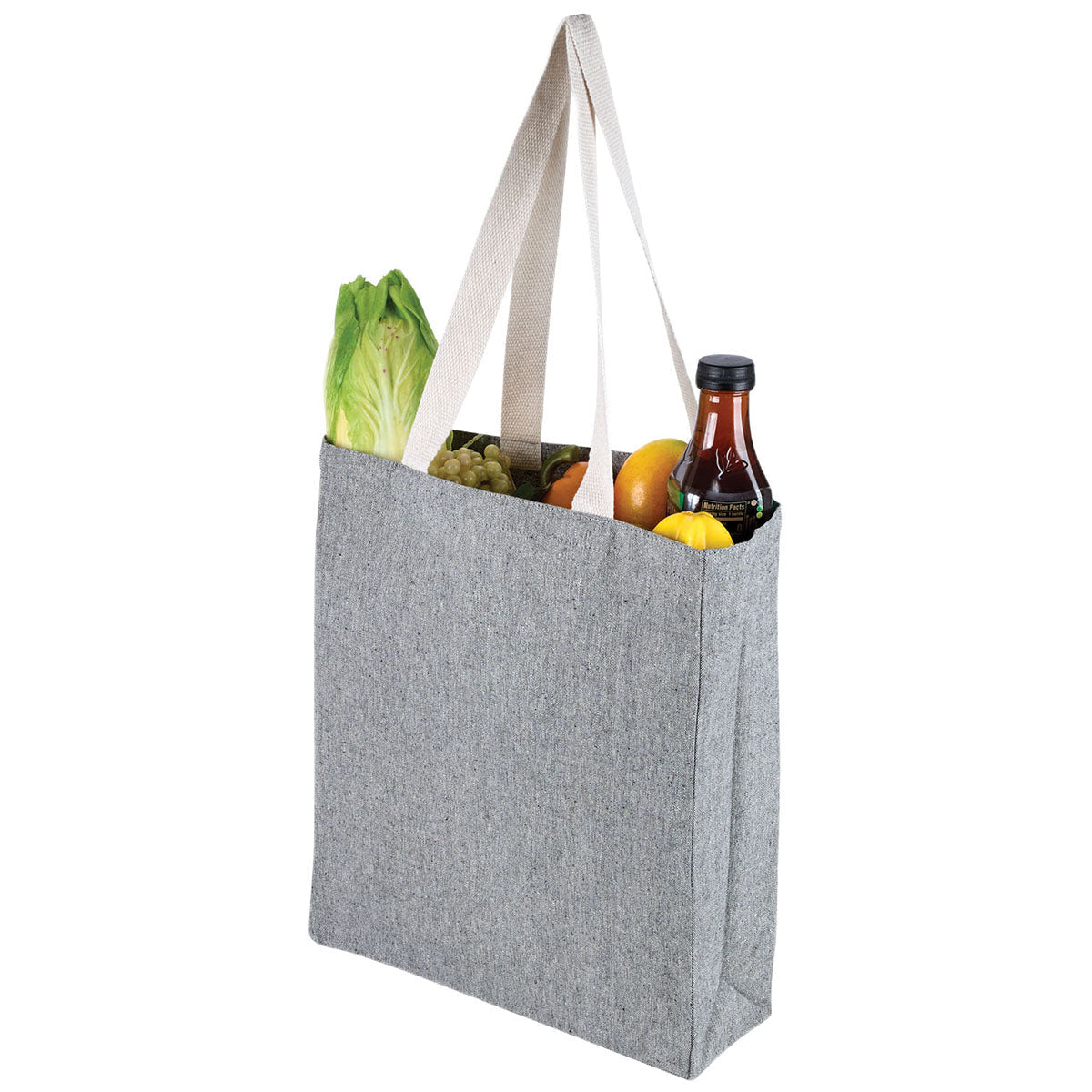 Logomark Grey Olivia 10 oz. Recycled Cotton Convention Tote