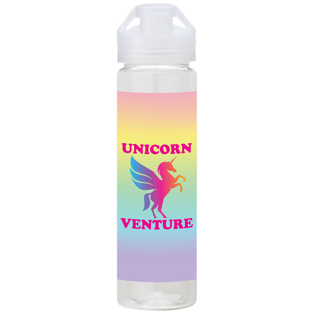 Logomark Clear NEWPORT VII 25 oz. PET Bottle with Chug Spout