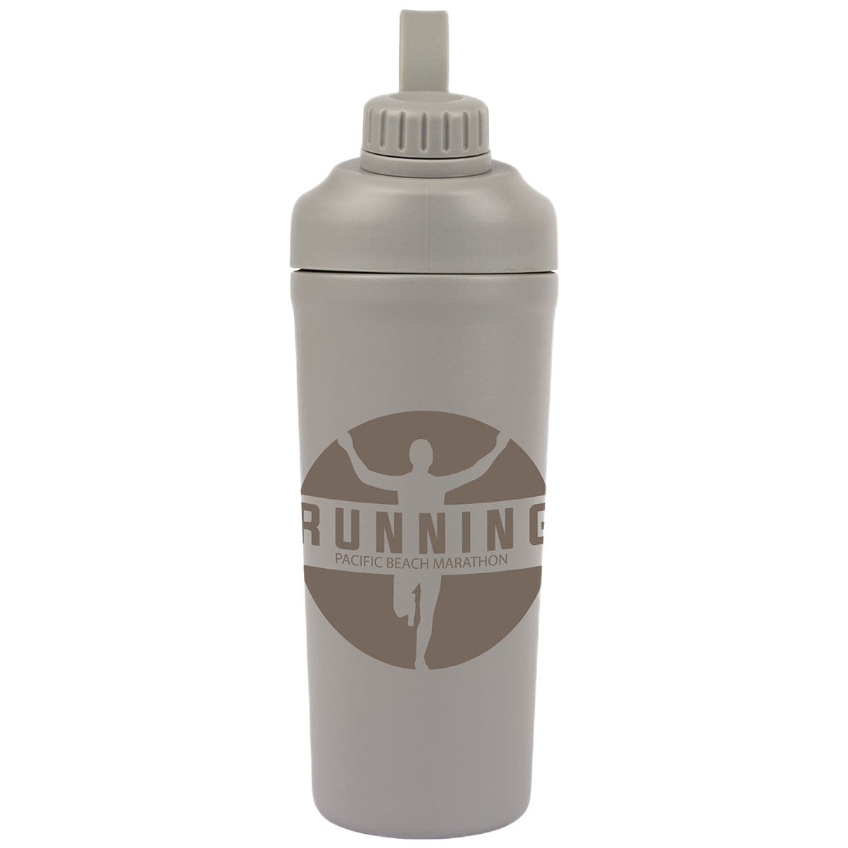 Logomark Grey Longden 26 oz. Double Wall, Stainless Steel Shaker Bottle