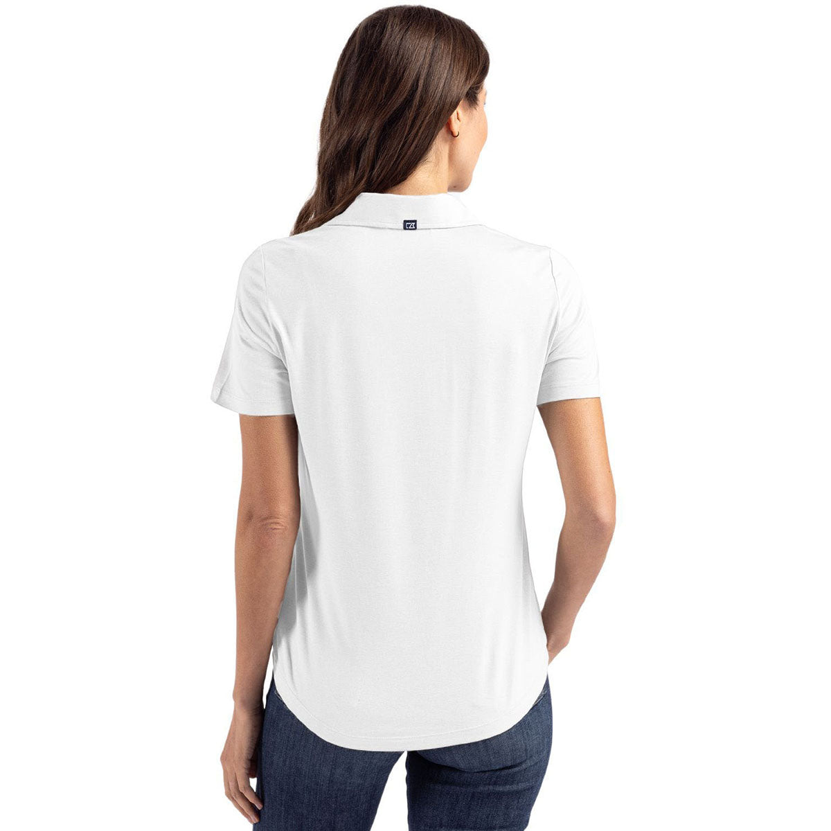 Cutter & Buck Women's White Coastline Epic Comfort Recycled Polo