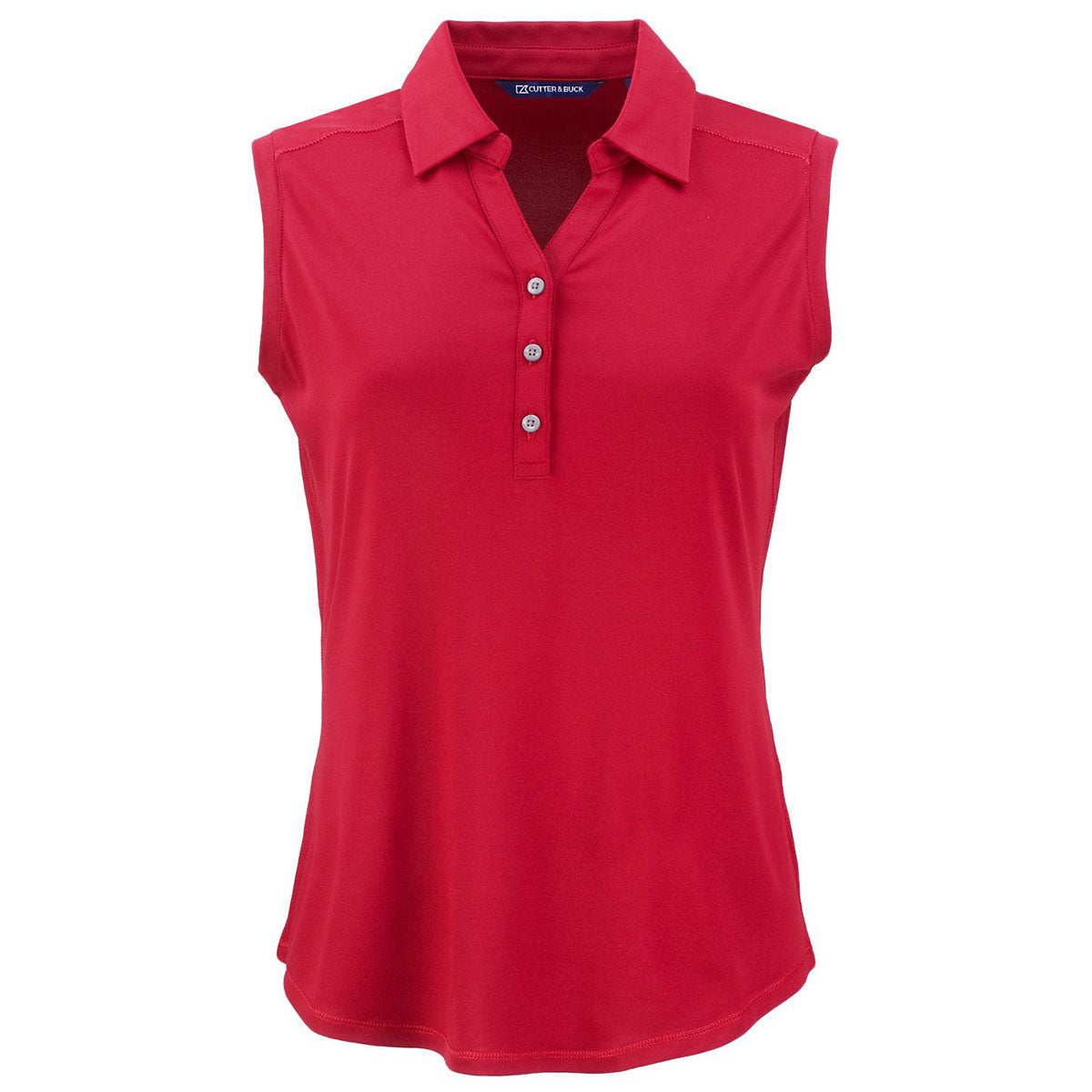 Cutter & Buck Women's Cardinal Red Forge Eco Stretch Recycled Sleeveless Polo