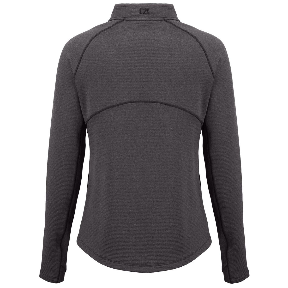 Cutter & Buck Women's Black Heather Peshastin Fleece Recycled Full Zip Jacket