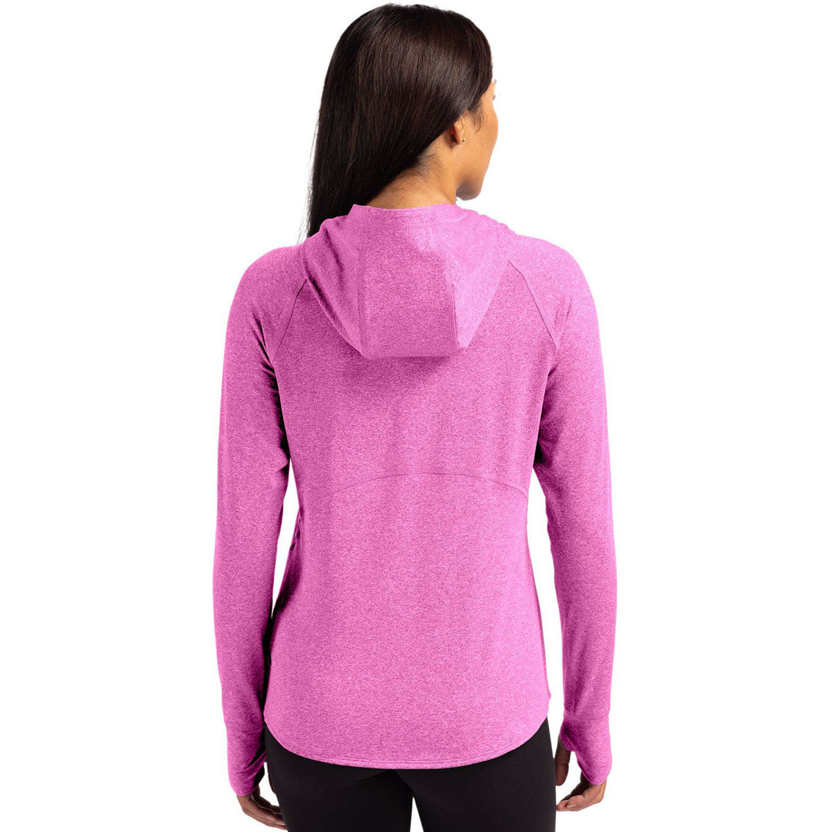 Cutter & Buck Women's Gelato Heather Adapt Knit Recycled Heathered Hooded Pullover