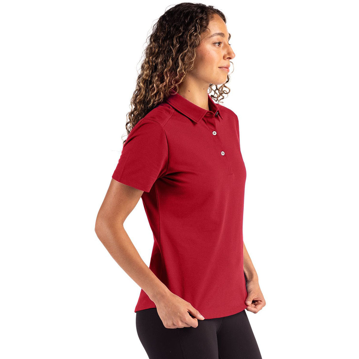 Cutter & Buck Women's Cardinal Red Advantage Refresh Epic Confidence Recycled Tri-Blend Pique Polo