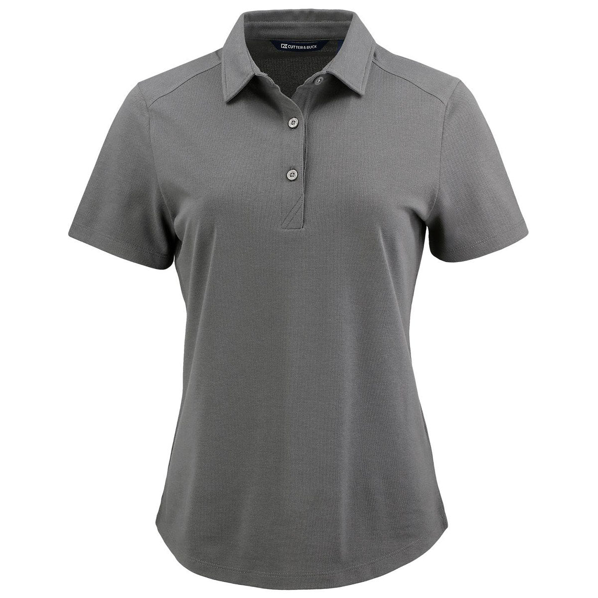 Cutter & Buck Women's Elemental Grey Advantage Refresh Epic Confidence Recycled Tri-Blend Pique Polo