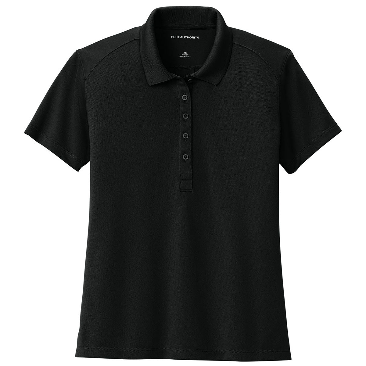 Port Authority Women's Deep Black Wearever Performance Pique Polo