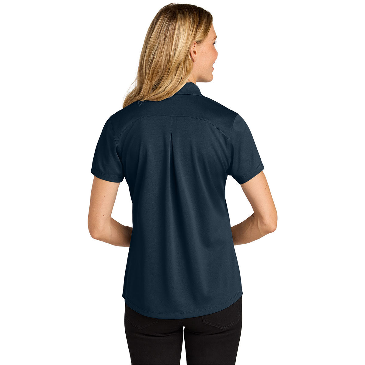 Port Authority Women's River Blue Navy Wearever Performance Pique Polo