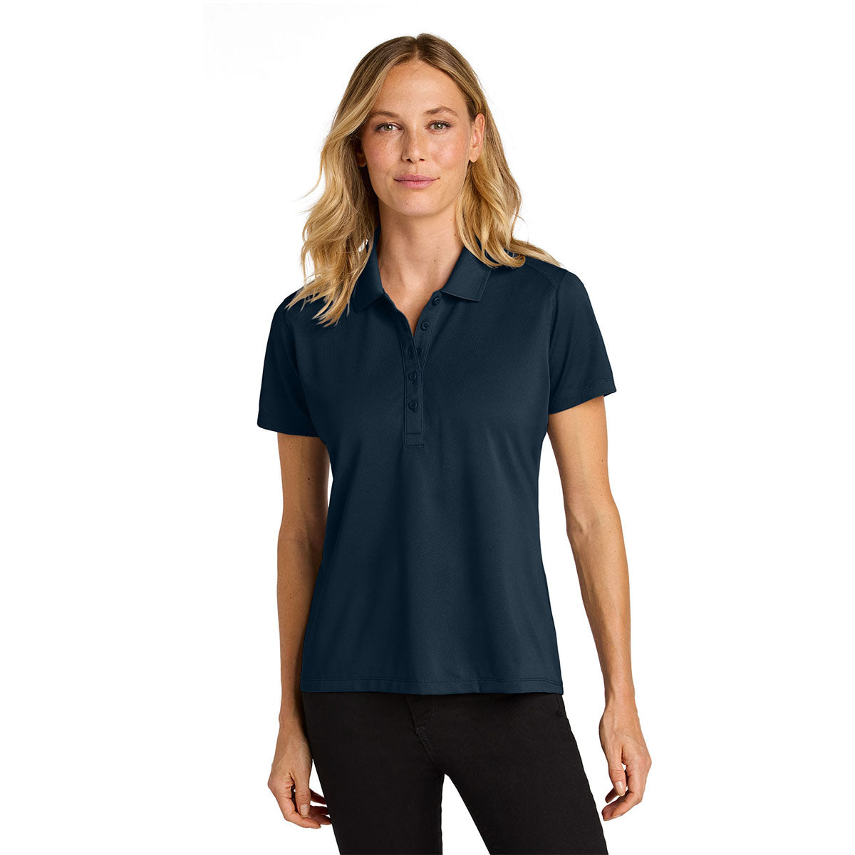 Port Authority Women's River Blue Navy Wearever Performance Pique Polo