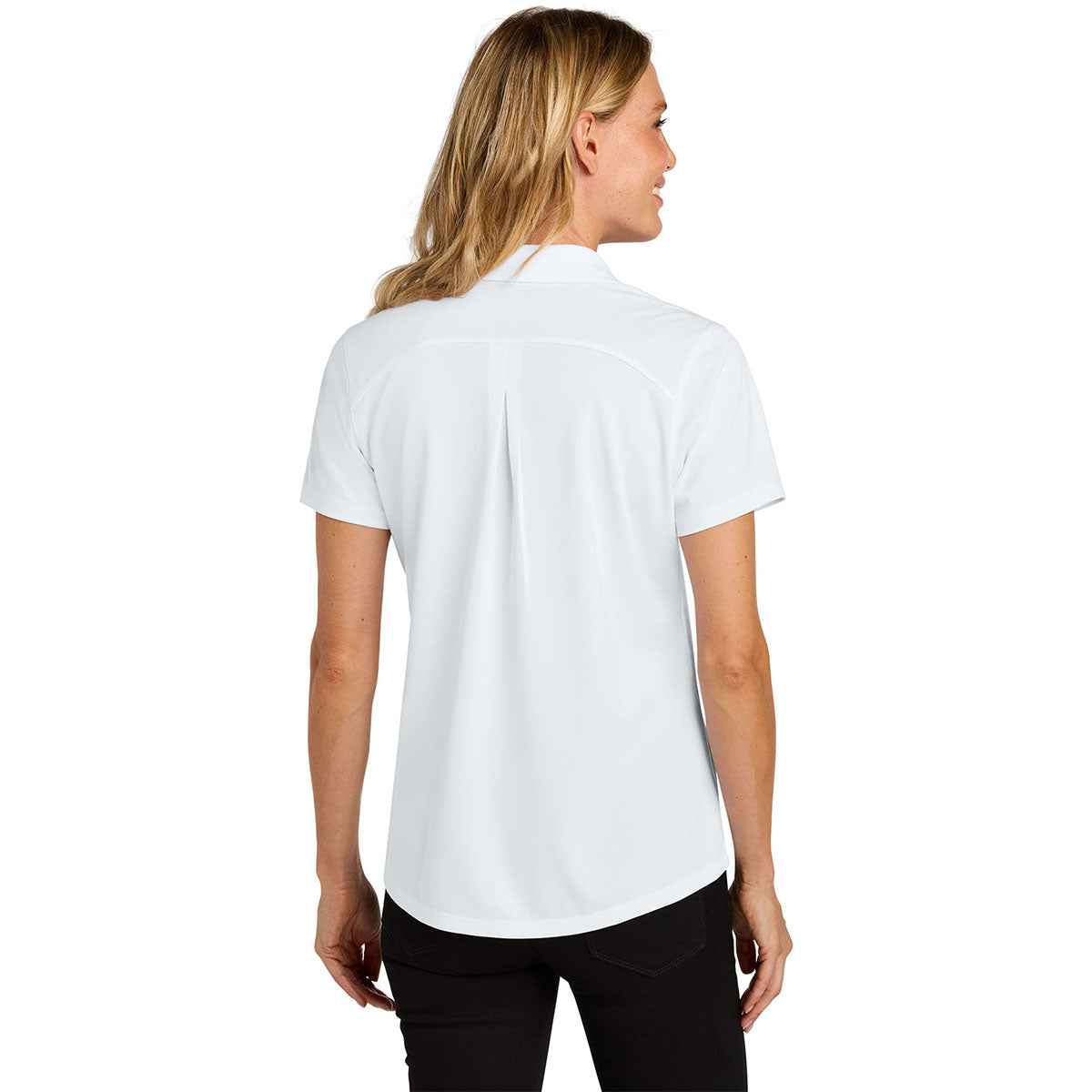 Port Authority Women's White Wearever Performance Pique Polo