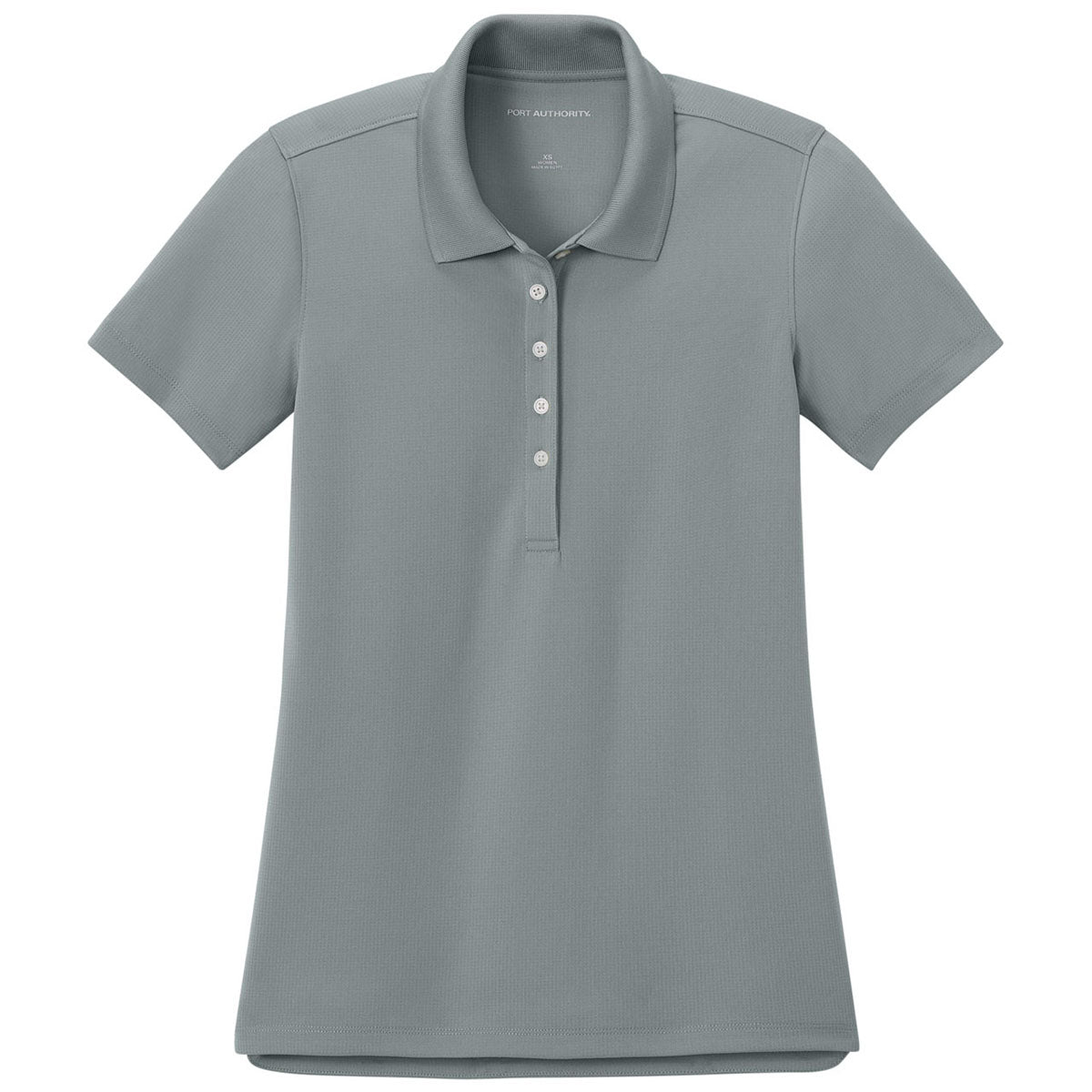 Port Authority Women's Light Sterling Grey Dry Zone Stain-Release Grid Polo