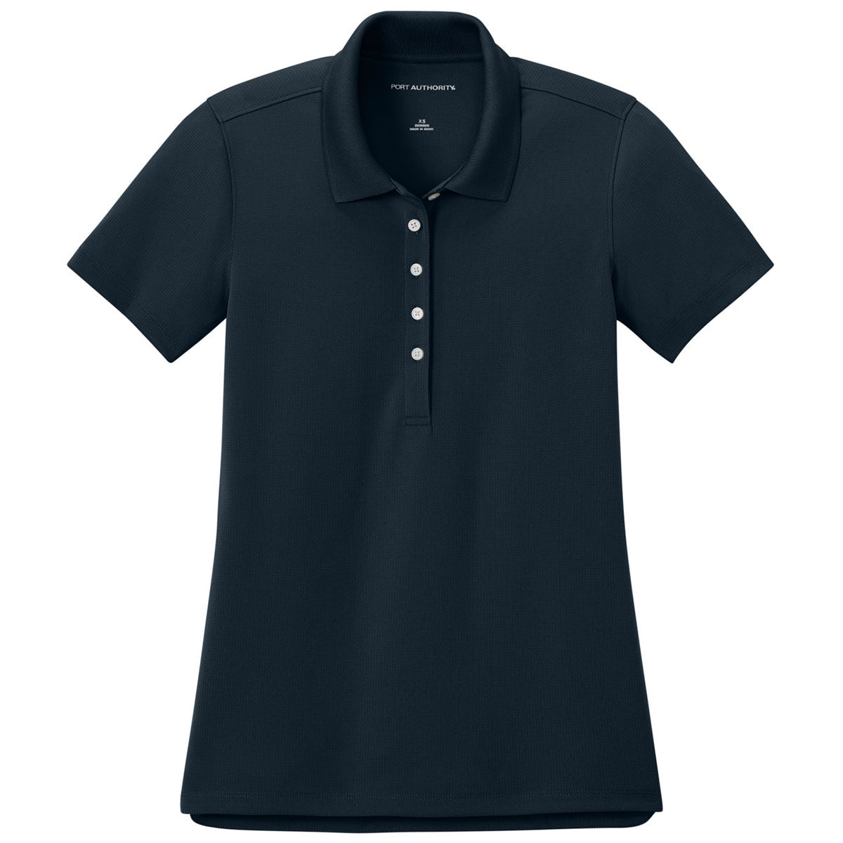 Port Authority Women's Night Navy Dry Zone Stain-Release Grid Polo