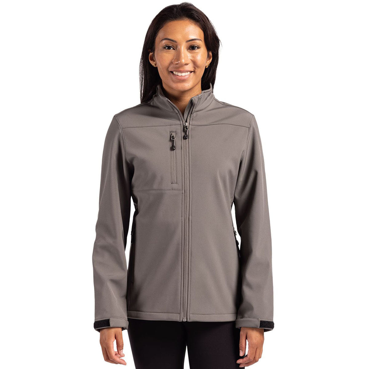 Clique Women's Pure Slate Tempest Waterproof Full Zip Softshell Jacket
