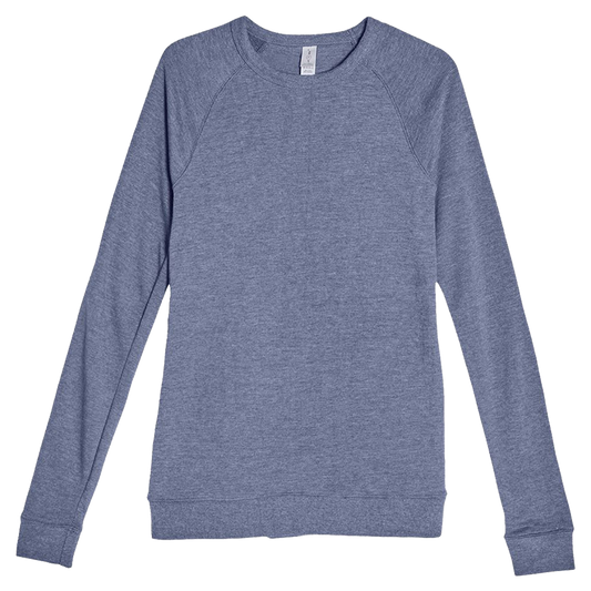 Lane Seven Unisex Heather Denim French Terry Crewneck Sweatshirt