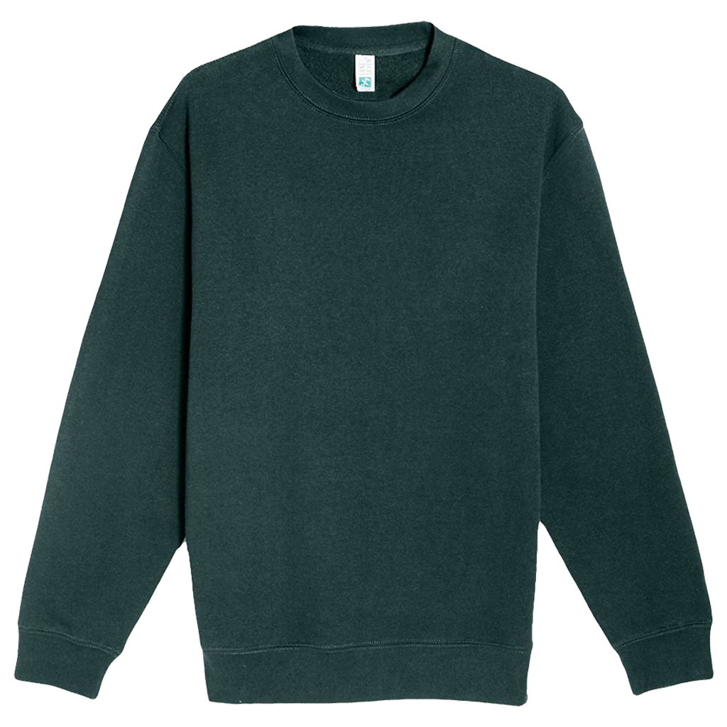 Lane Seven Unisex Sport Green Premium Crewneck Sweatshirt