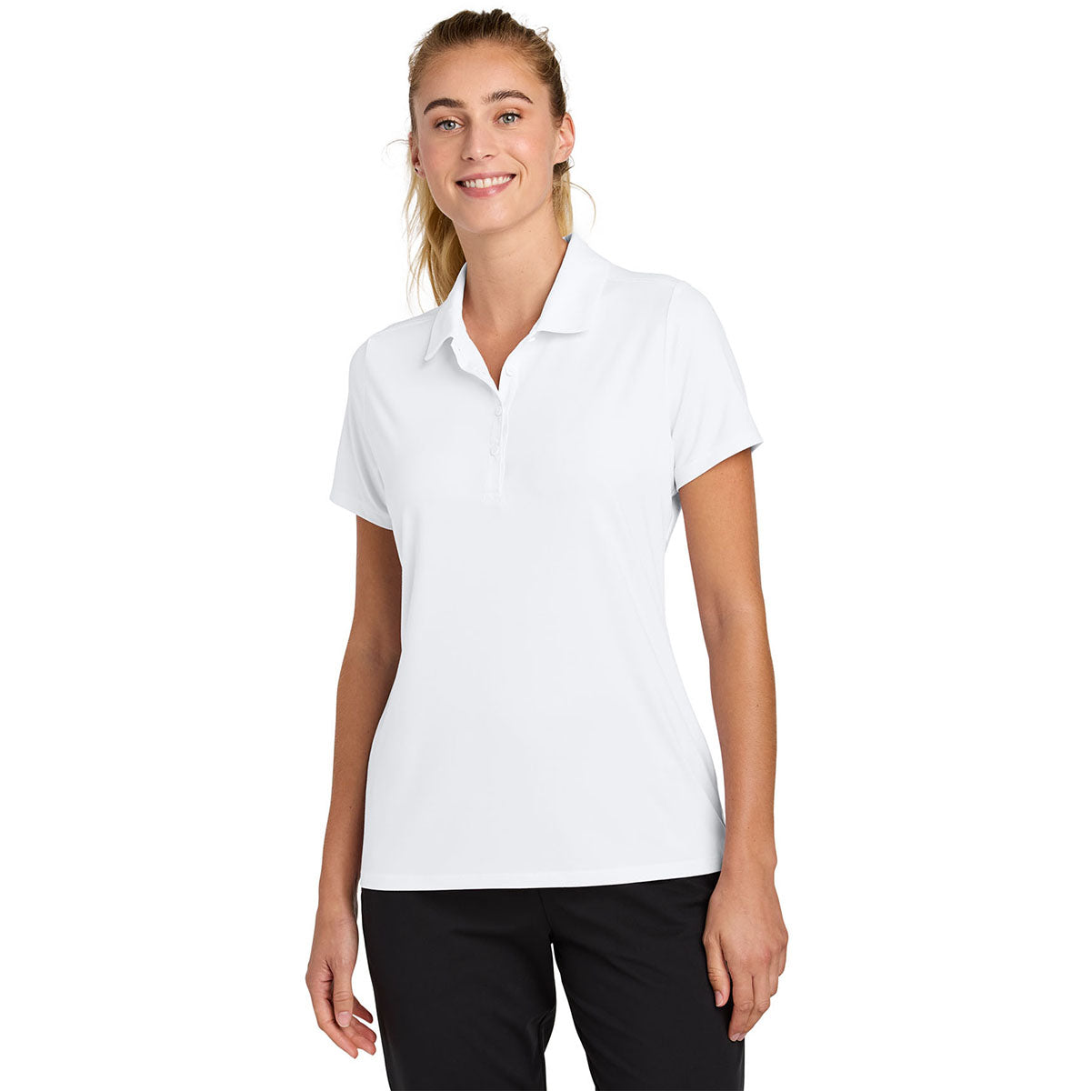 Sport-Tek Women's White Versa Polo