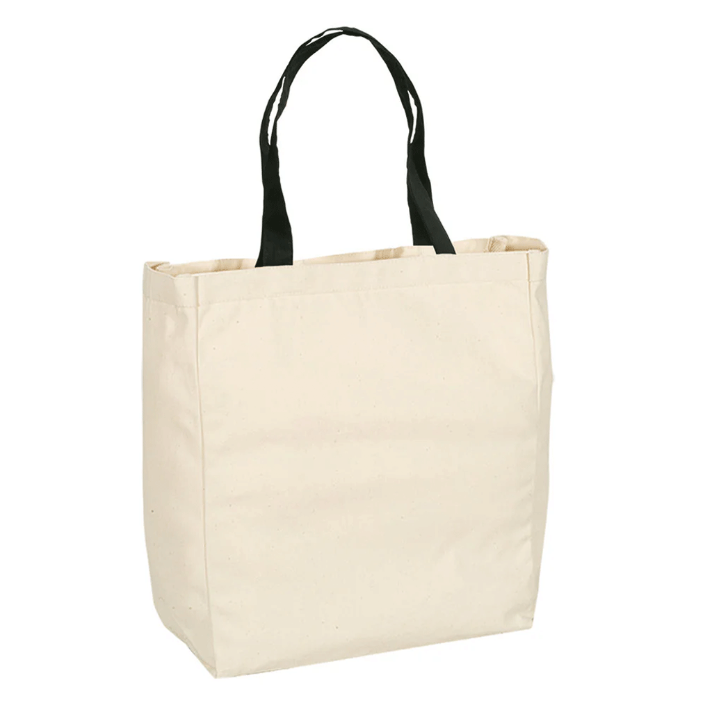 Primeline Natural and Black Give-Away Tote Bag