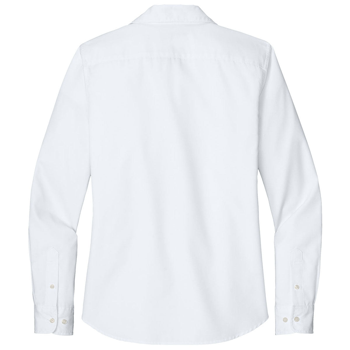 Port Authority Women's White Long Sleeve Nailhead Easy Care Shirt