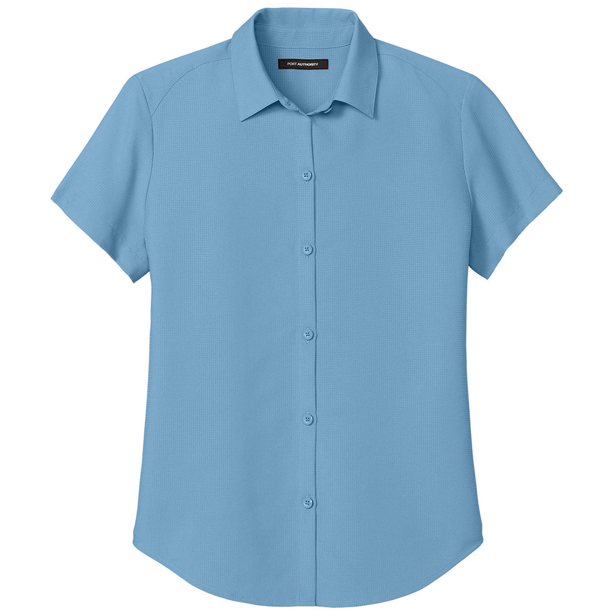 Port Authority Women's Carolina Blue Short Sleeve UV Dockside Shirt