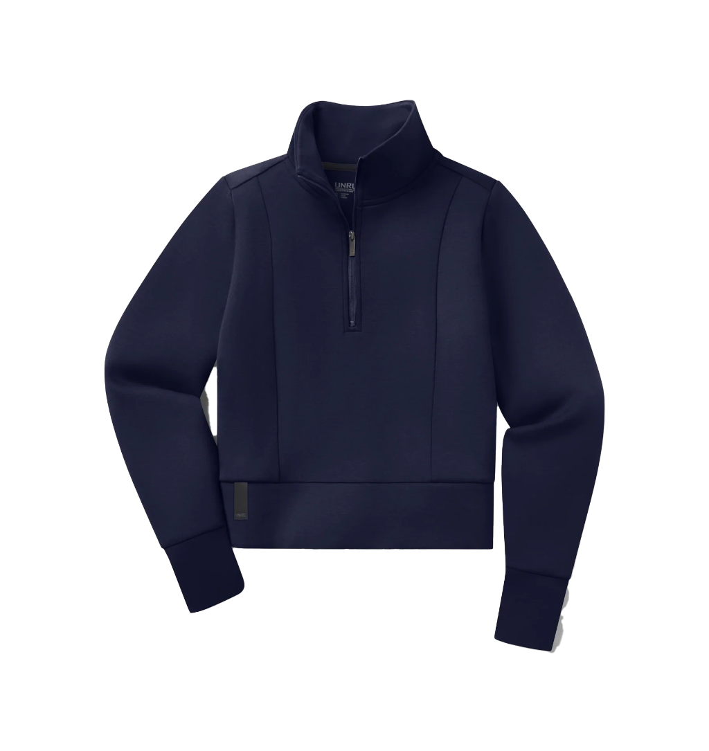 UNRL Women's Midnight Navy LuxBreak Half-Zip Pullover