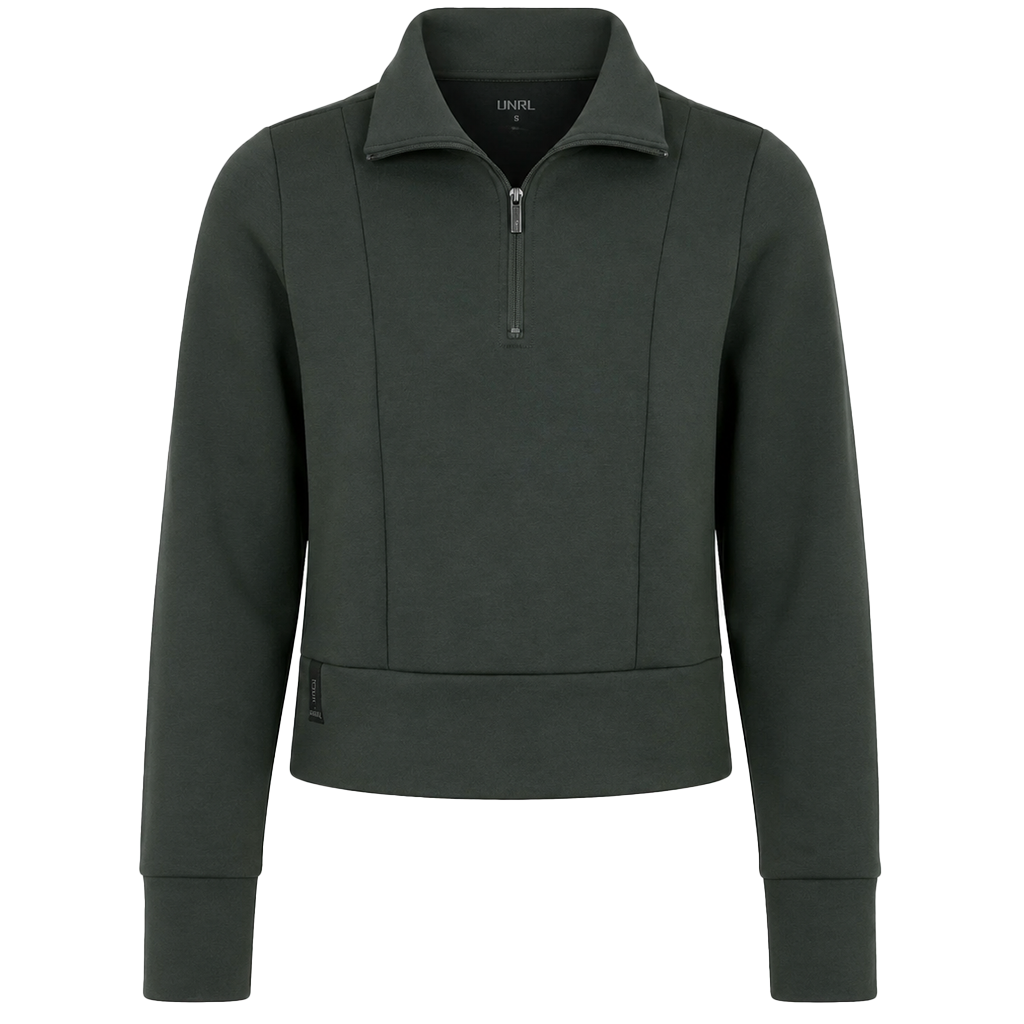 UNRL Women's Pine LuxBreak Half-Zip Pullover