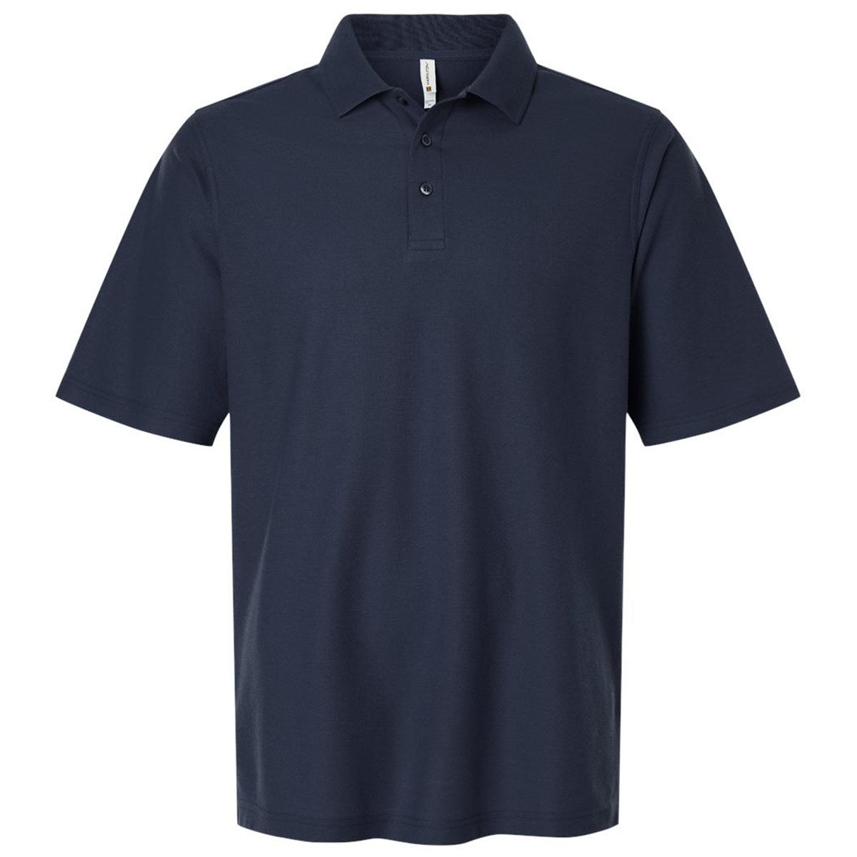 Harriton Men's Dark Navy Tall Maverick CVC Pique Polo