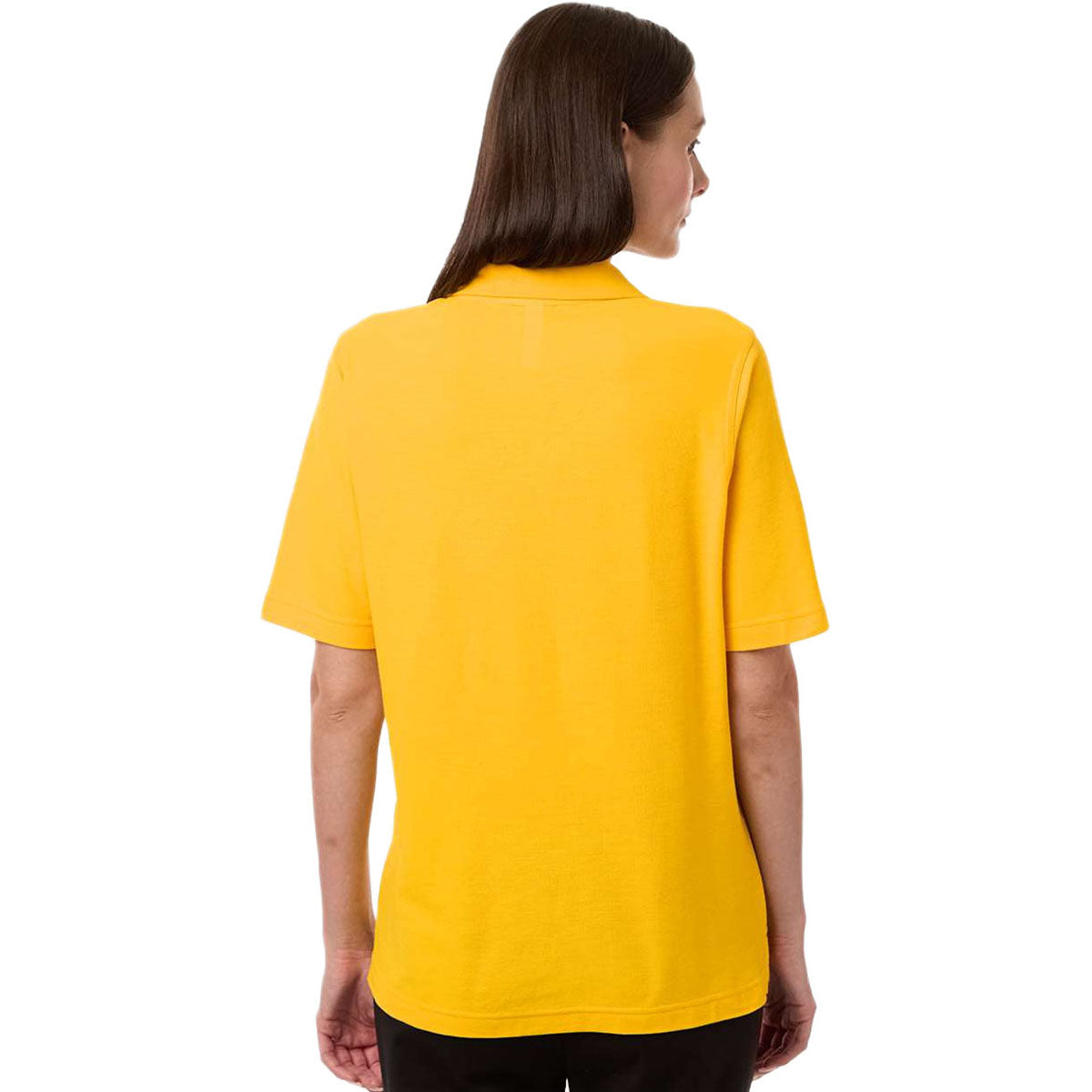 Harriton Women's Sunray Yellow Maverick CVC Pique Polo