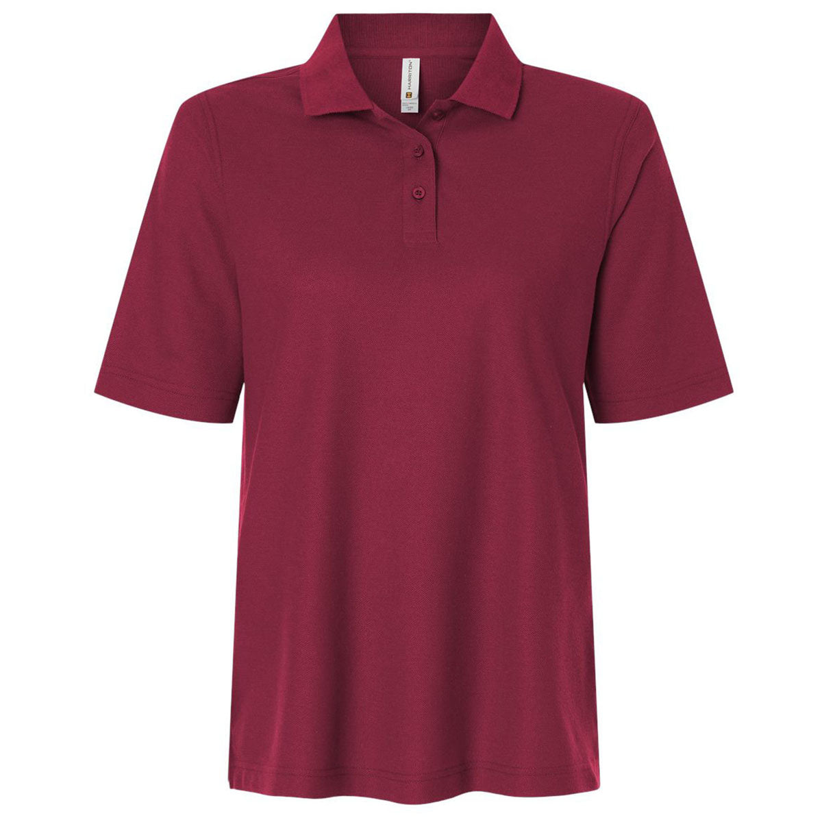 Harriton Women's Wine Maverick CVC Pique Polo