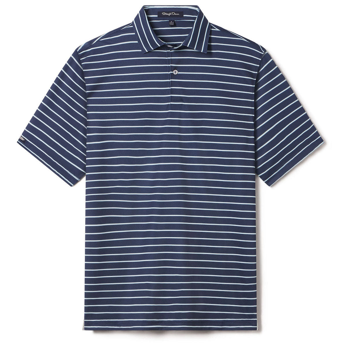 Straight Down Men's Greenstone Quintero Stripe Polo