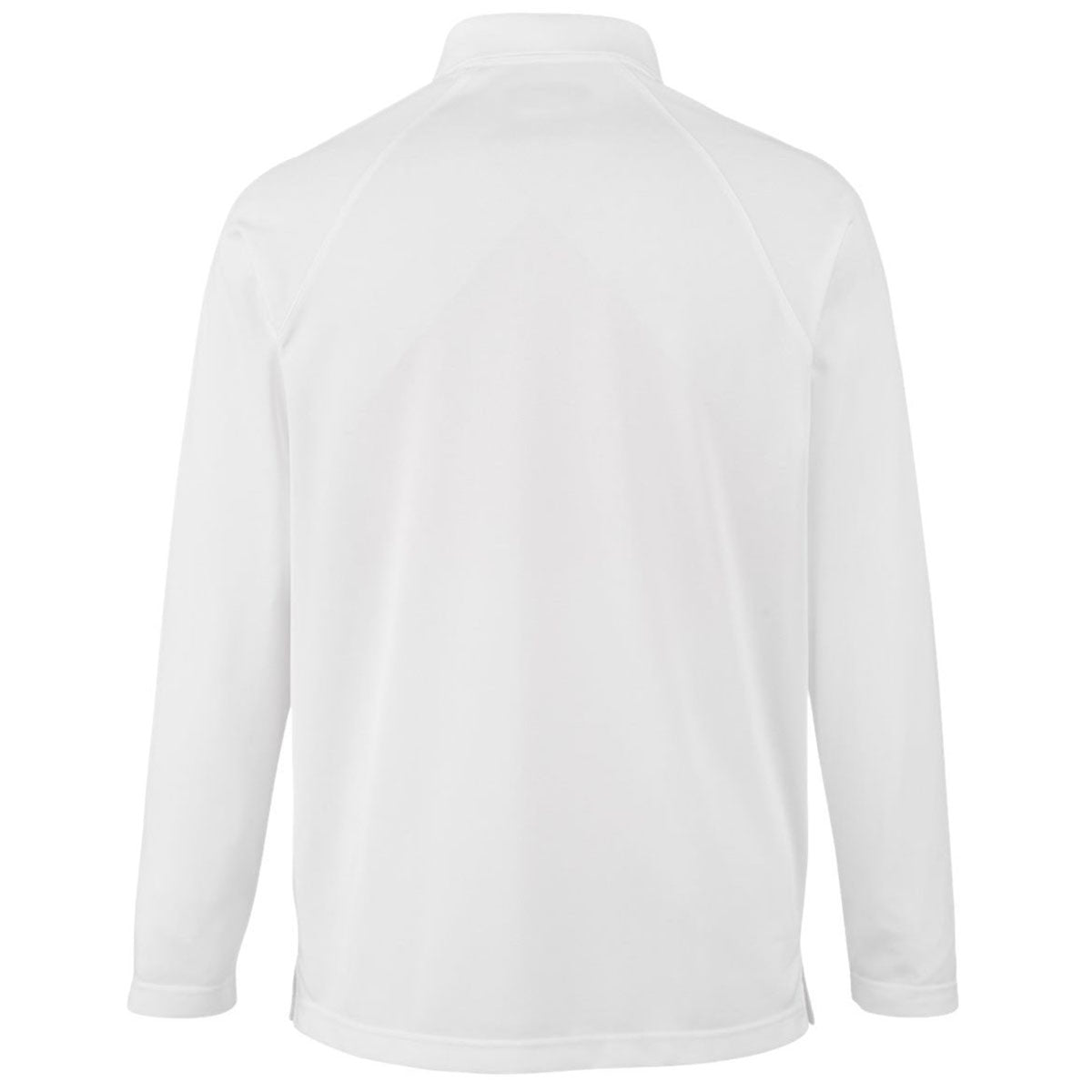 Harriton Men's White Charge Snag and Soil Protect Long Sleeve Polo