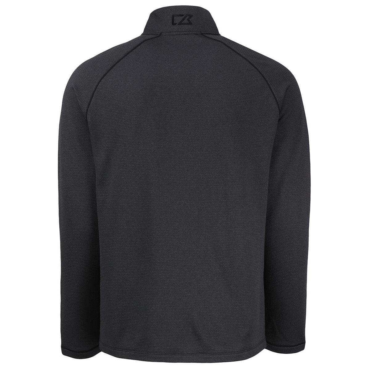 Cutter & Buck Men's Black Heather Peshastin Fleece Recycled Full Zip Jacket