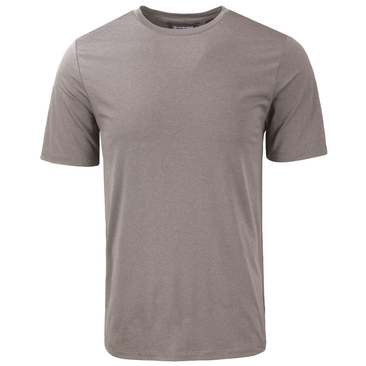 Cutter & Buck Men's Elemental Grey Coastline Epic Comfort Recycled Short Sleeve Tee
