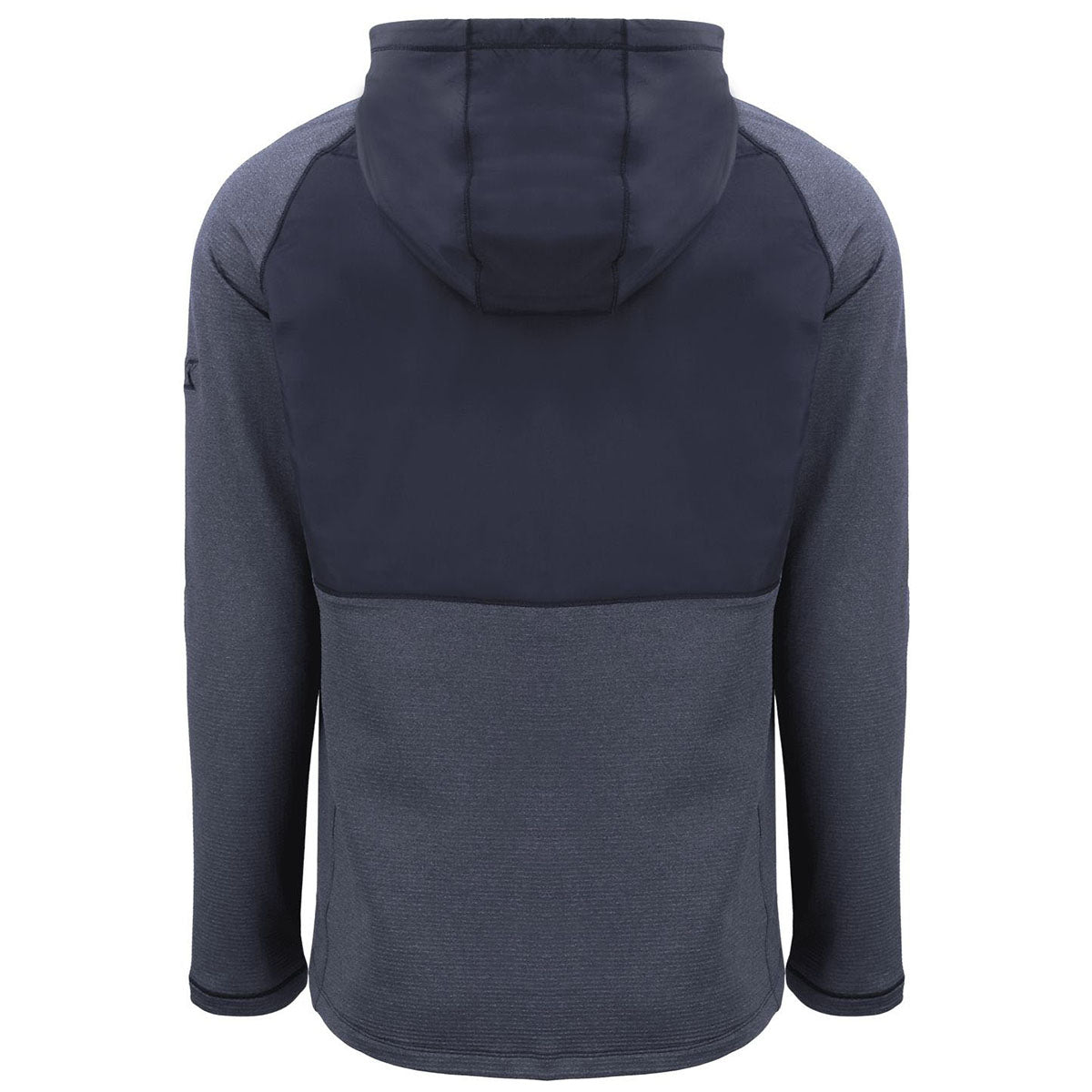 Cutter & Buck Men's Navy Blue Heather Peshastin Fleece Recycled Hybrid Jacket