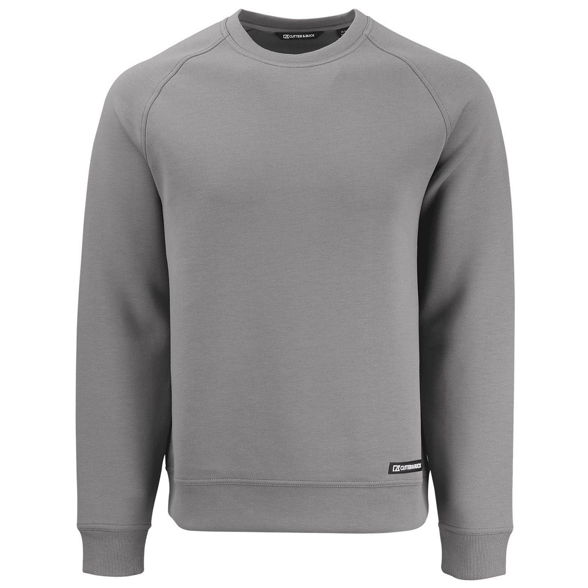 Cutter & Buck Men's Elemental Grey Roam Recycled Crew Neck Pullover